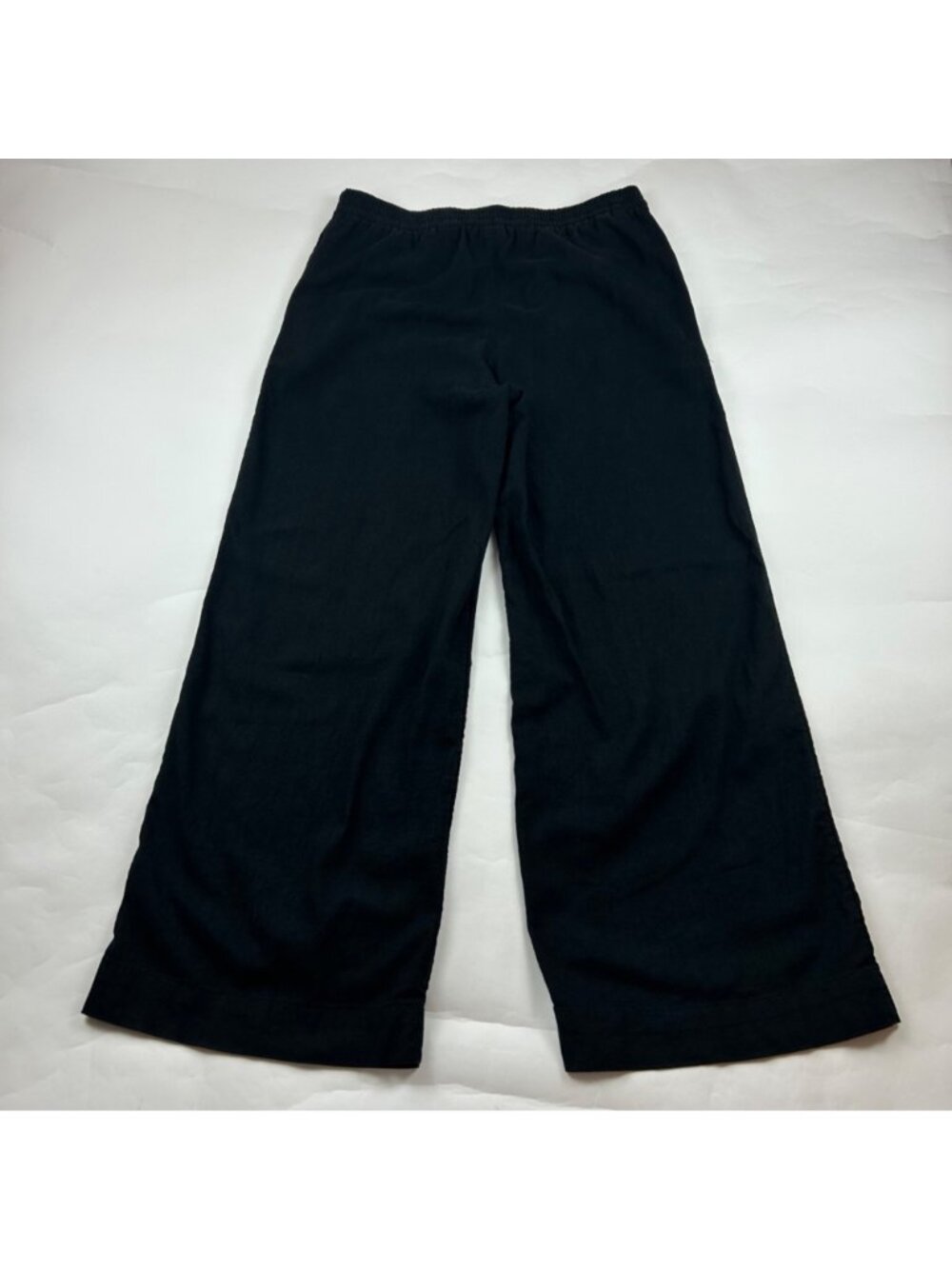 A New Day Black Linen Blend Wide Leg Lounge Pant L - Picture 6 of 7